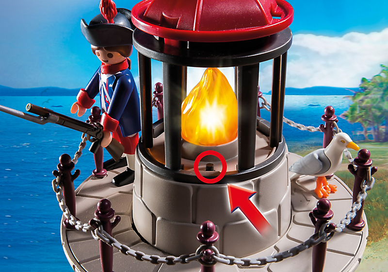 Игровой набор из серии «Пираты» -  Военная башня с маяком  